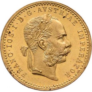 František Josef I., 1848 - 1916, Dukát 1888, 3.492g, nep.hr., nep.rysky, pěkná patina
