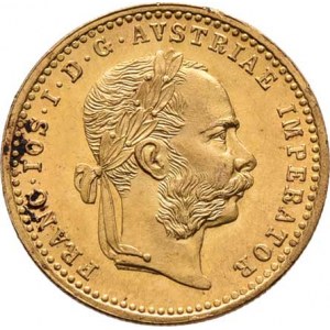 František Josef I., 1848 - 1916, Dukát 1892, 3.484g, nep.hr., nep.rysky, skvrnky,