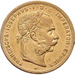 František Josef I., 1848 - 1916, 8 Zlatník 1885, 6.427g, dr.hr., nep.rysky