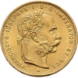 František Josef I., 1848 - 1916, 8 Zlatník 1892 - novoražba, 6.441g, nep.hr., nep.škr.