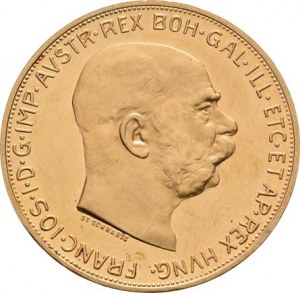 František Josef I., 1848 - 1916, 100 Koruna 1913 (pouze 2.696 ks), 33.856g, zcela