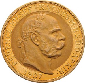 František Josef I., 1848 - 1916, 100 Koruna 1907 KB - jubilejní - původní ražba