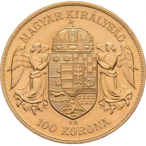 František Josef I., 1848 - 1916, 100 Koruna 1908 KB - novoražba, 33.736g