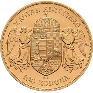 František Josef I., 1848 - 1916, 100 Koruna 1908 KB - novoražba, 33.825g, vlas.rysky