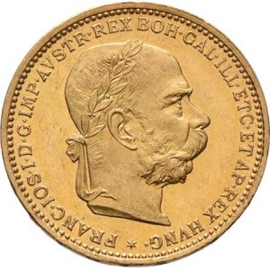 František Josef I., 1848 - 1916, 20 Koruna 1892, 6.767g, nep.hr., nep.rysky, krásná