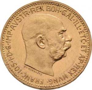 František Josef I., 1848 - 1916, 20 Koruna 1912 - Schwartz (pouze 4.460 ks), 6.771g,