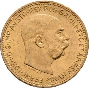 František Josef I., 1848 - 1916, 20 Koruna 1913 - Schwartz (pouze 28.000 ks), 6.773g,