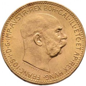 František Josef I., 1848 - 1916, 20 Koruna 1916 - Schwartz - nový znak (pouze 72.000