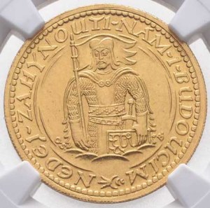 Československo, období 1918 - 1939, 2 Dukát 1935 (raženo pouze 2577 ks), zataveno v etui