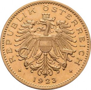 Rakousko, republika, 1918 -, 100 Koruna 1923, KM.2831 (Au900, pouze 617 ks),