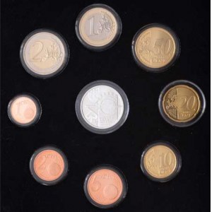 Slovensko, republika, 1993 -, Sada oběhových mincí 2013 - 2,1 Euro, 50,20,10,5,2,1