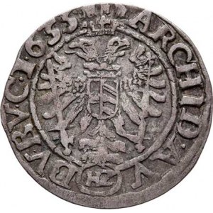 Ferdinand II., 1619 - 1637 (Mince dobrého zrna), 3 Krejcar 1635, Vratislav-Ziesler, MKČ.1019, podob