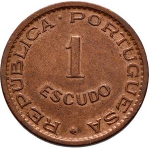 Angola - portugalská kolonie do roku 1975, 1 Escudo 1963, KM.76 (bronz), 7.891g, nep.hr.,