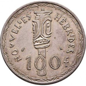 Nové Hebridy, 100 Frank 1966, KM.1 (Ag835), 25.030g, nep.hr.,