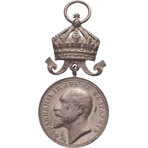 Bulharsko, Fedinand I. - stříbrná medaile za zásluhy s korunou,