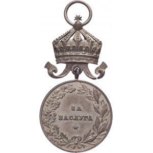 Bulharsko, Fedinand I. - stříbrná medaile za zásluhy s korunou,