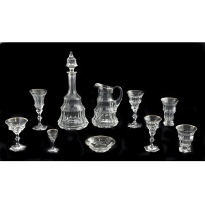 Firma MOSER (zał. 1857), Zestaw szkieł Crystal Glass Diplomat