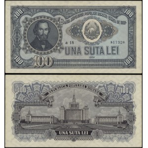 Rumänien, 100 Lei, 1952