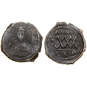 Bizancjum, follis, rok 4 (AD 605/6), Nikomedia