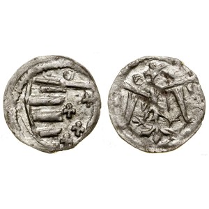 Polska, denar koronny, 1370-1382, Kraków