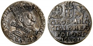 Polska, trojak, 1601 K, Kraków