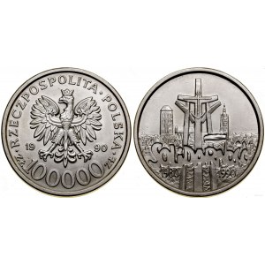 Polska, 100.000 złotych, 1990, USA