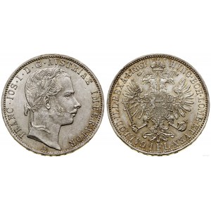 Rakousko, 1 florin, 1861 A, Vídeň