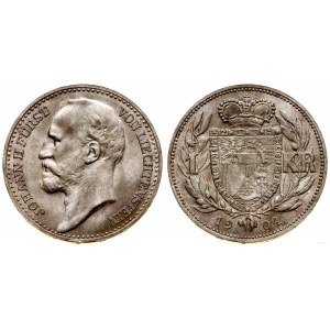 Lichtenštajnsko, 1 koruna, 1904, Bern