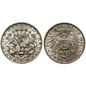 Niemcy, Brema, 2 marki, 1904 J
