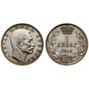 Serbia, 1 dinar, 1915, Paris