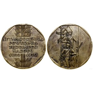 Polska, medal - Setna rocznica powstania listopadowego, 1930, Warszawa