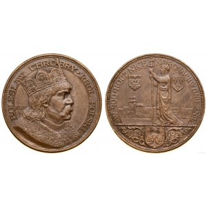 Polsko, medaile ražená k 900. výročí korunovace Boleslava Chrobrého, 1924, Varšava