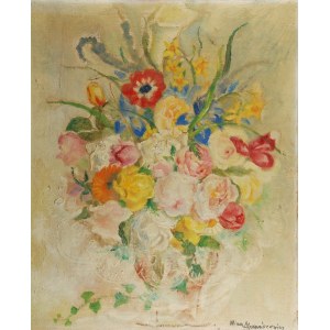 Nina ALEKSANDROWICZ (1888-1946), Gemälde-Paar: Blumen