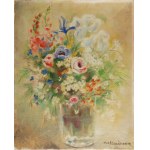Nina ALEKSANDROWICZ (1888-1946), Gemälde-Paar: Blumen