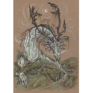 Karolina Wucke, White dragon - the spirit of nature, 2022