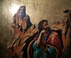 Jagoda Malinowska, Copy of the Greek icon Prophet Elijah, 2018
