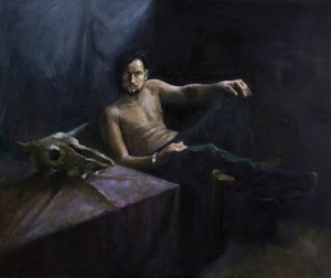 Anna Jarzynska (b. 1995), The man with the skull, (2018)