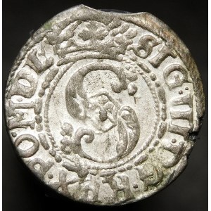 Zygmunt III Waza, Szeląg 1620, Ryga - liszka w lewo - ZO, PO M D L - rzadszy