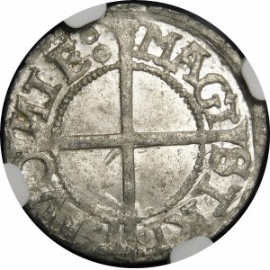 Inflanty - Zakon Kawalerów Mieczowych, Hermann Brüggenei-Hasenkamp, Szeląg 1537, Rewal - piękny