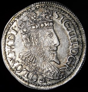 Sigismund III Vasa, Trojak 1596, Olkusz - POLON - beautiful