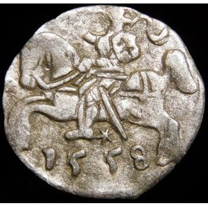 Sigismund II Augustus, Denarius 1558, Vilnius