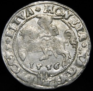 Sigismund II Augustus, Penny for the Lithuanian foot 1546, Vilnius - LIT/LITVA