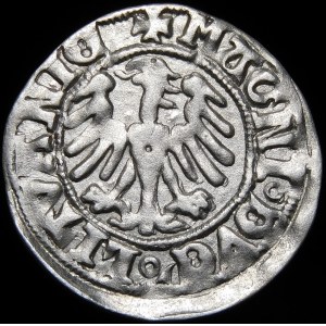 Alexander Jagiellonian, Vilnius half-penny - Renaissance - 9th issue - without ring - rare