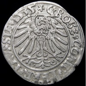 Zygmunt I Stary, Grosz 1535, Toruń - w czepcu i koronie