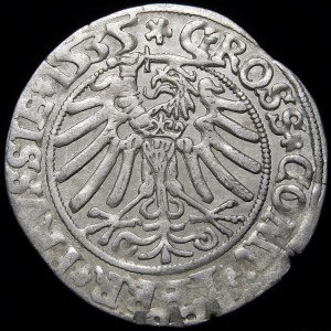 Sigismund I the Old, Penny 1535, Torun - wearing a cap and crown