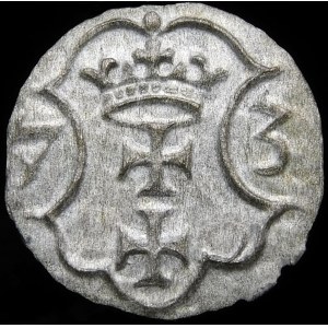Bezkról, Denar 1573, Gdansk - 7 bows - rare