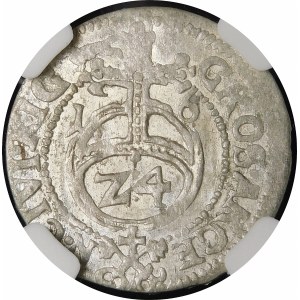 Zygmunt III Waza, Grosz 1616, Ryga - rzadki i piękny