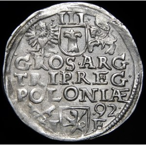 Sigismund III Vasa, Troika 1592, Poznań - date to the right
