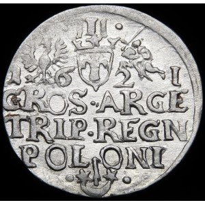 Zygmunt III Waza, Trojak 1621, Kraków - piękny