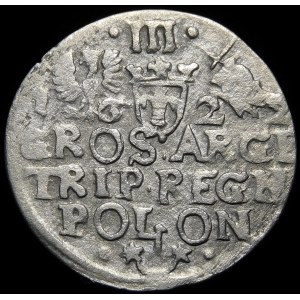 Zygmunt III Waza, Trojak 1622, Kraków - POLON - rzadki
